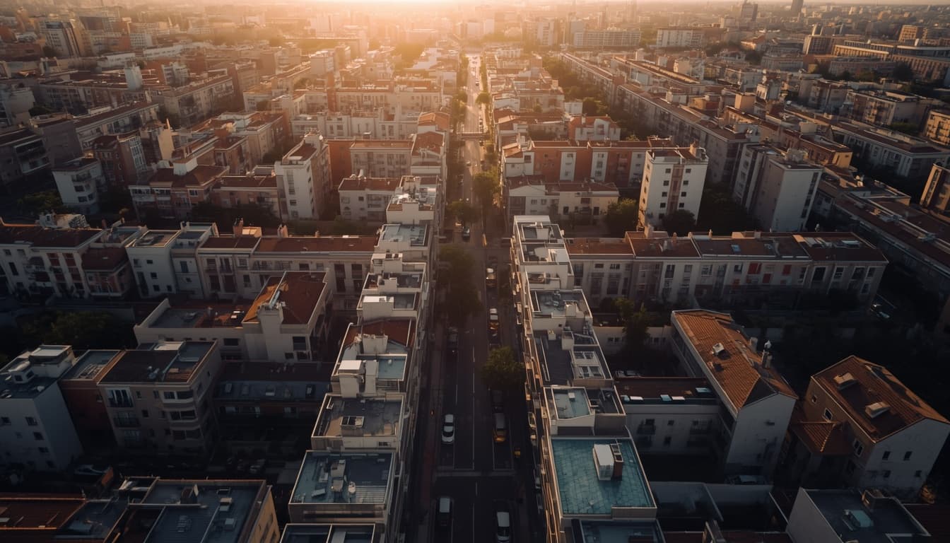Vista aérea de Madrid